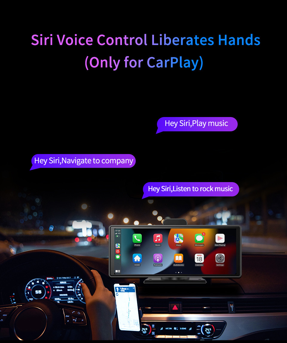 4K 10.26" Car DVR Android Carplay Dashboard Auto ADAS WiFi Dash Cam