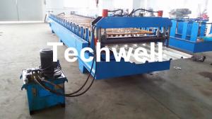 China Hydraulic cutting Trapezoidal Roof Deck Roofing Sheet Making Machine TW38-200-1000 wholesale