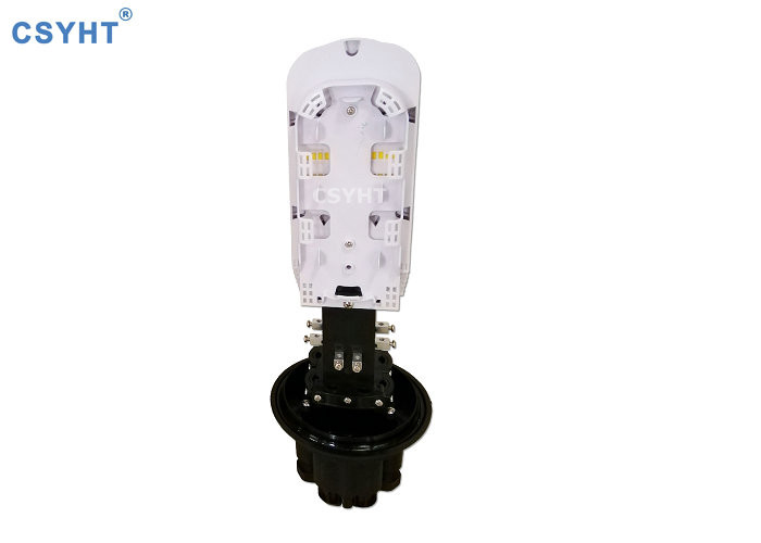 Mechanical FTTB 144FO Vertical Fiber Optic Closure For OPGW Fitting