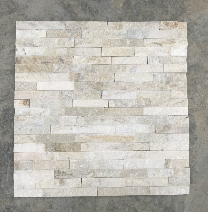 1.5cm Thick Non Antacid White Quartzite Stone Veneer