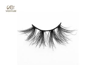 China Full Strips Custom Logo 25MM 5D Mink Eyelashes wholesale