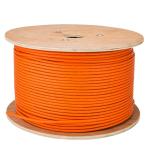 Wholesale Bulk CAT6A SFTP 23AWG Cable CPR LSZH Orange Jacket 10Gbps Industrial