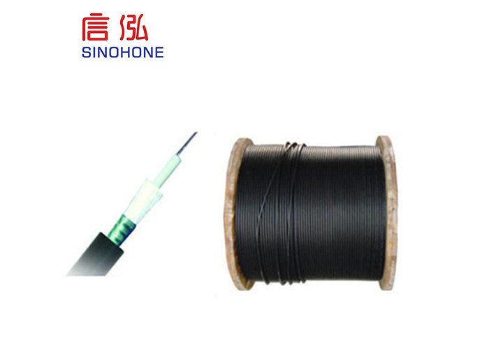 Network Armored Fiber Optic Cable 2~24 Fiber Count Access Steel Tape