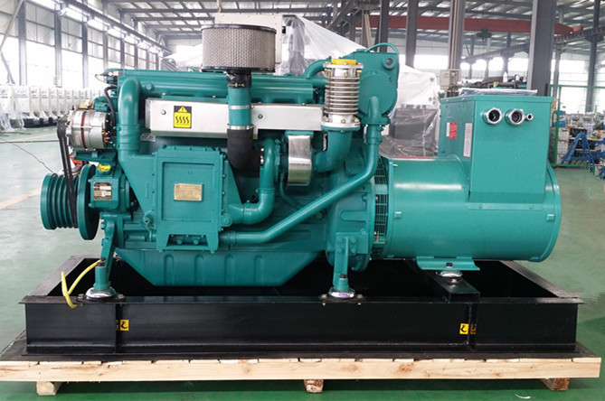 CCS class certificate Ship boat 50kw 80kw marine generator diesel engine 150kw genset sea water cooling
