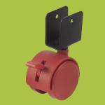 black furnitur caster wheel clamp platen casters with brake