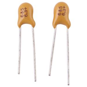 China Dipped Radial Tantalum Capacitor 6.8uF 20% 6.3V 10V Tantal Kondensator wholesale