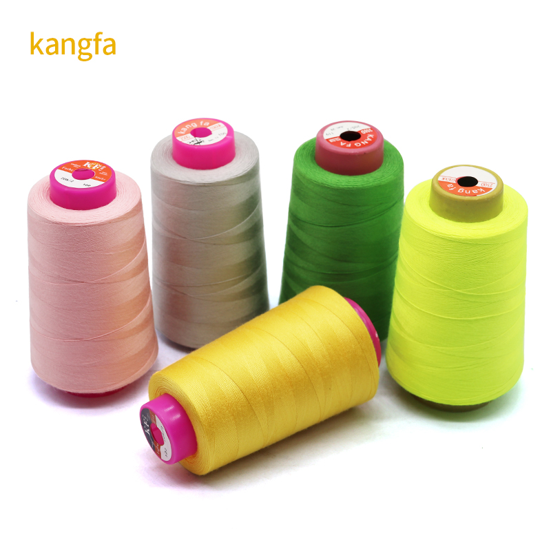 Supply Polyester Cotton Thread 40/2 5000 Yards 100% Spun Sewing Thread for Tablecloth