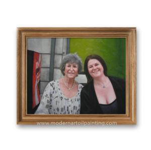 China Women Custom Oil Painting Portraits Handmade From Photograph wholesale