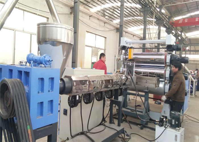 PE PP Wood Plastic Composite Board Extrusion Line , Wood Composite Board Making Machine
