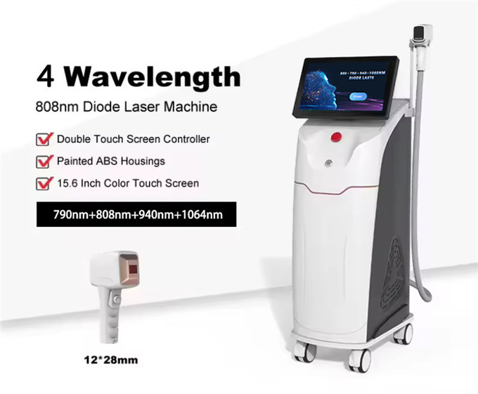 Painless 15.6" Touch Screen 808nm Diode Laser Machine For Hair Removal Skin Tightening