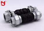 Twin Sphere Rubber Flexible Joint , Flexible Bellow Expansion Joint Female