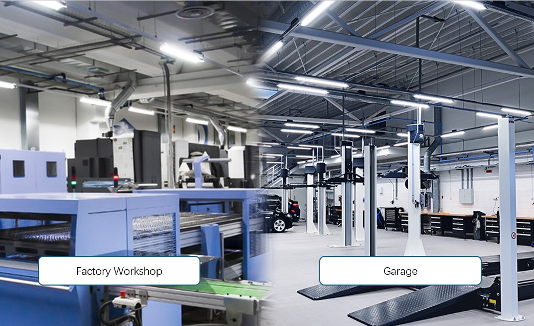 IP66 IK10 LED Vapor Tight Light 2ft/4ft/5ft/8ft Industrial LED Tri Proof Light for Warehouse