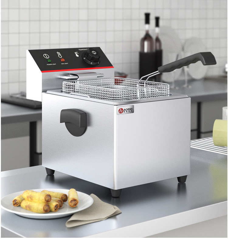 Commercial Electric Deep Fryer 3000W 1 Tank 1 Basket Perfect for Restaurants