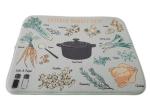 High Absorbent Polyester Microfiber Dish Drying Mat