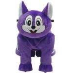 Removeable head plush electric toy car on the amusement park