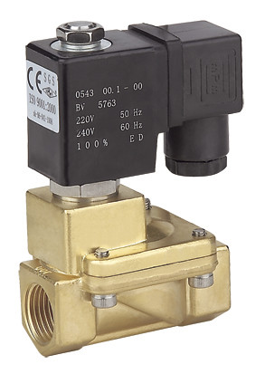 Brass Two Inch Electric Latching Solenoid Valve Water 0.3 ～7 Bar G Thread / NPT Thread