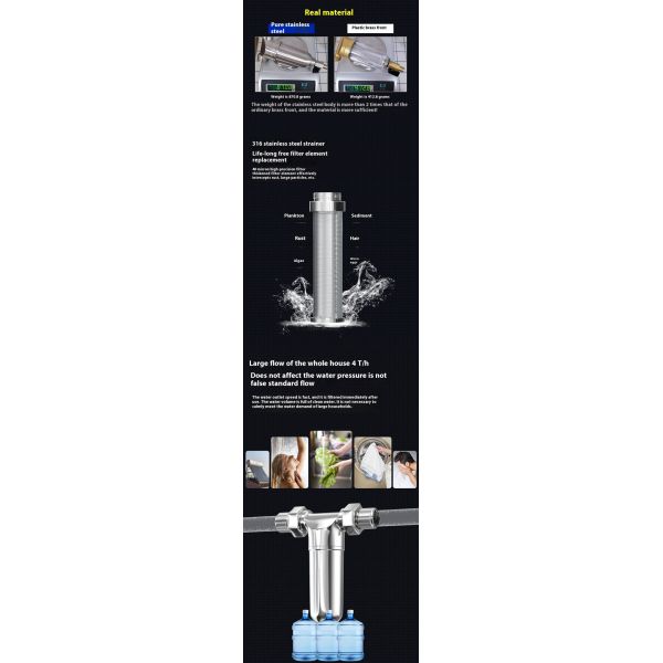 SS304 Hot Water Filter Tap 240*125*80mm Dimensions For Optimal Water Filtration