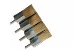25mm OD Brass Coated Steel Wire Knot End Brush for Rust Removal