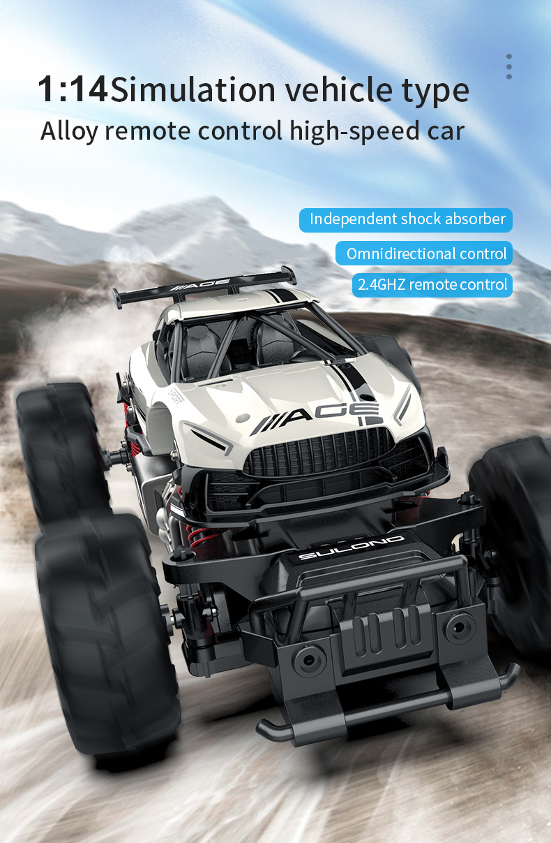 High Speed 1 14 Scale All Terrain RC Car with 2.4 GHz Remote Control Off-Road Truck