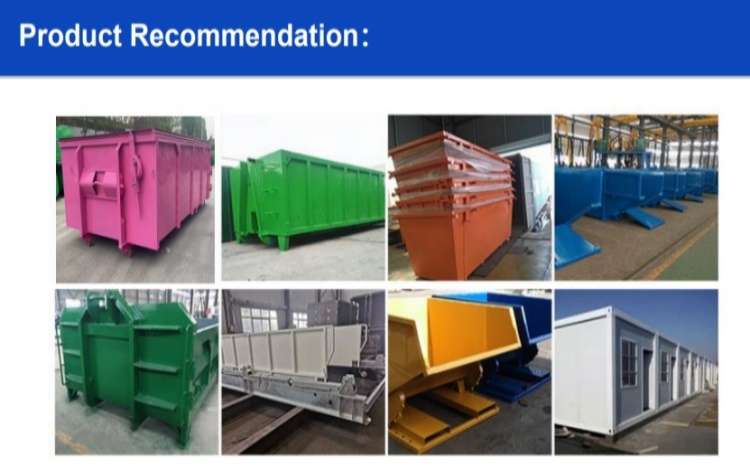 4 Yards Construction Waste Transport Skip Bin Heavy Metal Garbage Container