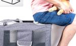 Foldable Breathable Dog Cat Pet Carrier Bag For Travelling