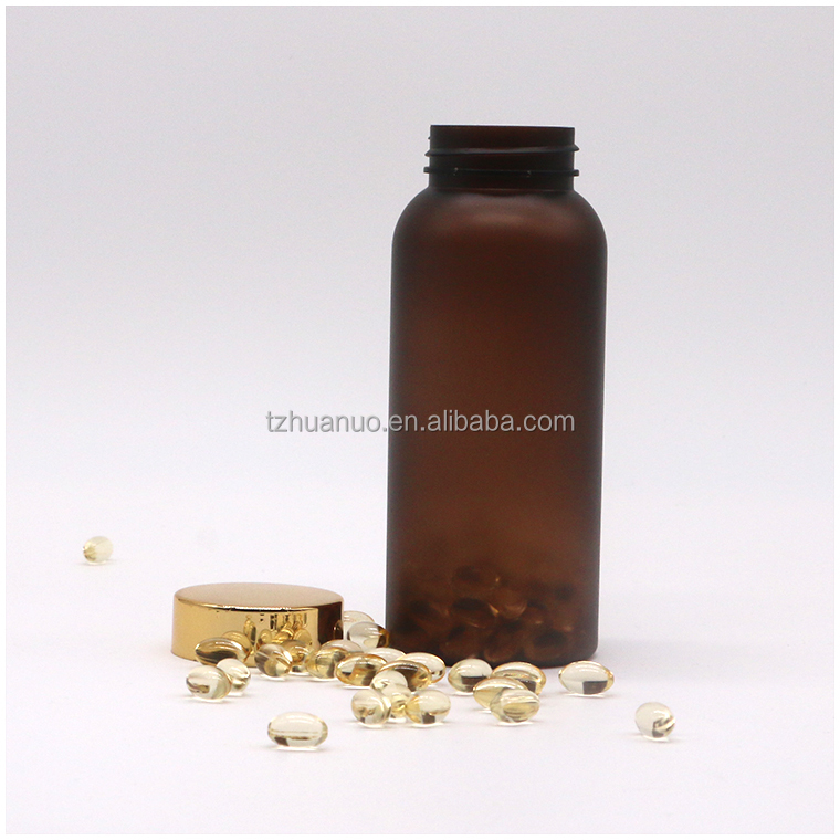 Sterile Frosted 250g Capacity PET Plastic Bottle for Eco-Friendly Supplement Storage