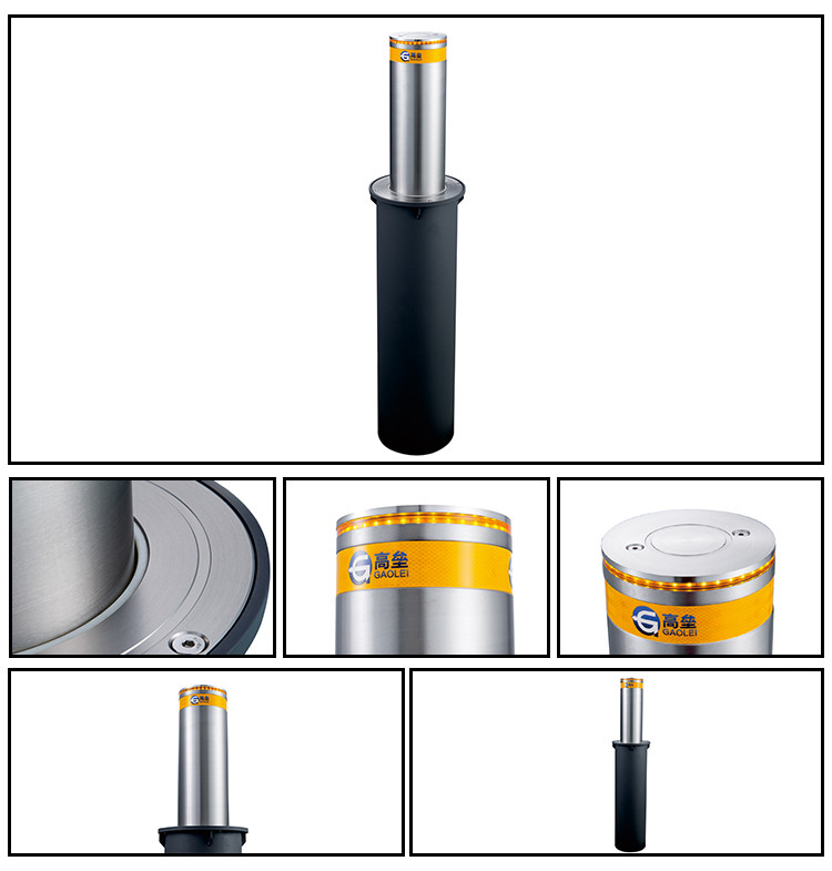 304 Stainless Steel 110KG Semi Automatic Bollard One Way Hydraulic