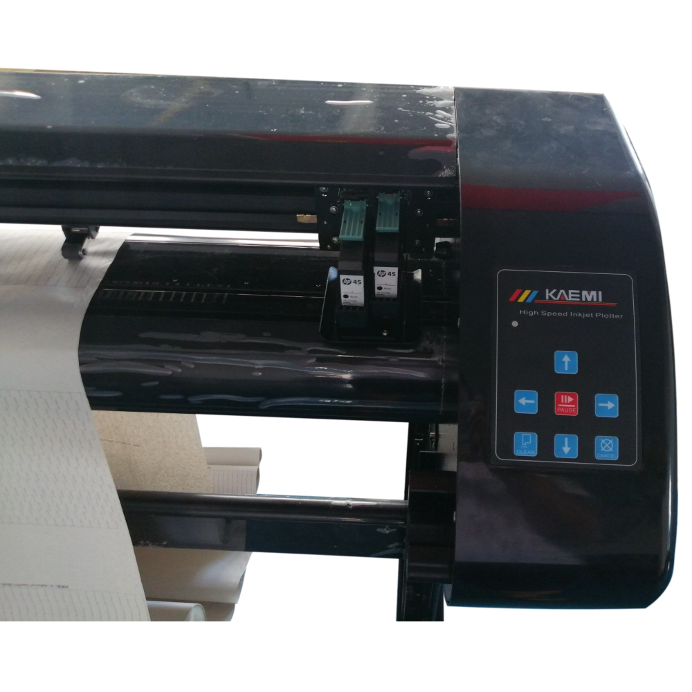 KAEMI H1 Inkjet Plotter Paper Dual Head Fast Printing 1650mm to 2450mm Printing Size