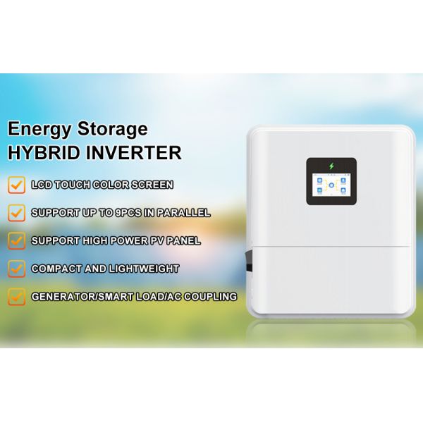 48V 3Kw 3.6kw 4.6kw 5kw 6Kw Hybrid Inverter Pure Sine Wave IP65 Single Phase Dual Output MPPT on Off Grid Hybrid Solar Inverter