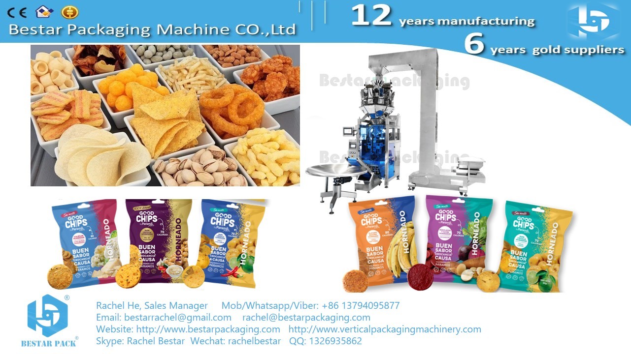 Bestar new design weighing packaging machine for snacks BSTV-550AZ