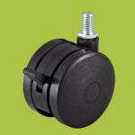 black wheel caster thread stem furniture casters,PA Iron