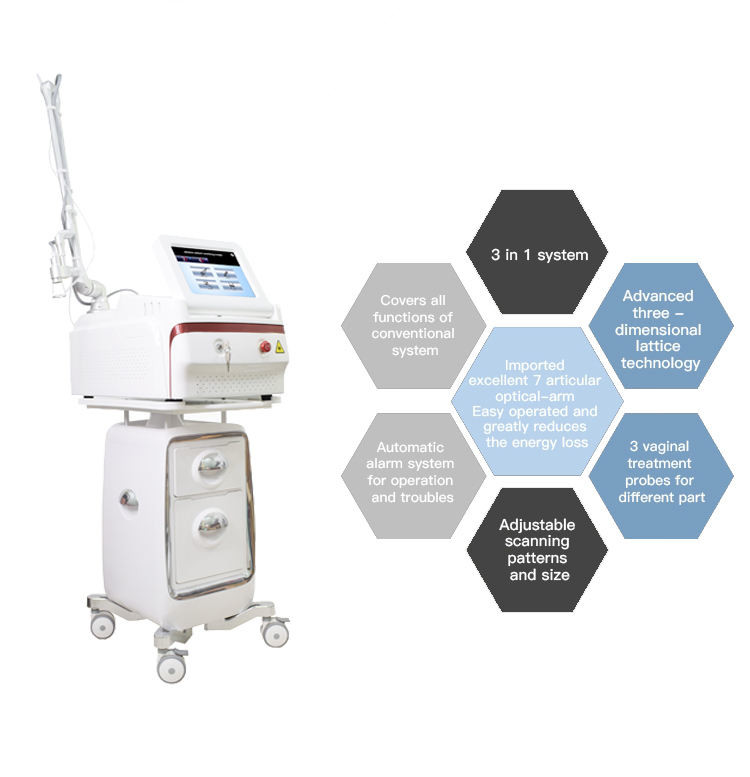 30W CO2 Fractional Laser Machine 10600nm female intimate areal Tightening Equipment