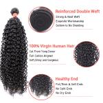 Full Cuticle 100%Virgin Human Hair Weave Kinky Curly Hair Bundle No Tangle
