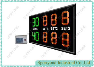 Aluminum Housing , Red / Green Electronic Tennis Scoreboard With Wireless
