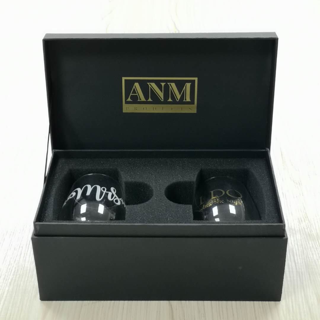 Premium Display Custom Logo Design Paper Hard Cardboard Set Mug Gift Box Packaging With Foam Insert Protect