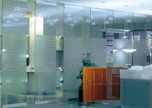 China Tempered Glass Partition Wall For Office Room Convenient Operability wholesale