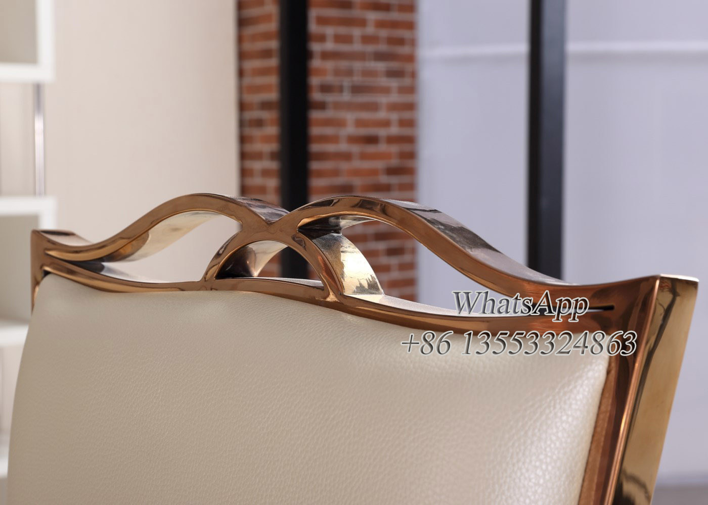 Leather Stainless Steel Dining Chair For Sale in Chiness Manufacturer (YS-1-1)