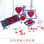Wholesale Valentine Gifts preserved flower box logo preserved rose in acrylic