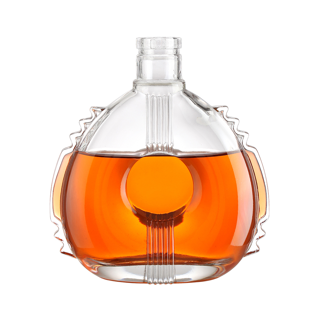 Direct Sale 500ml End Liquor Glass Bottle with Cork Seal and Cosmetic Packing