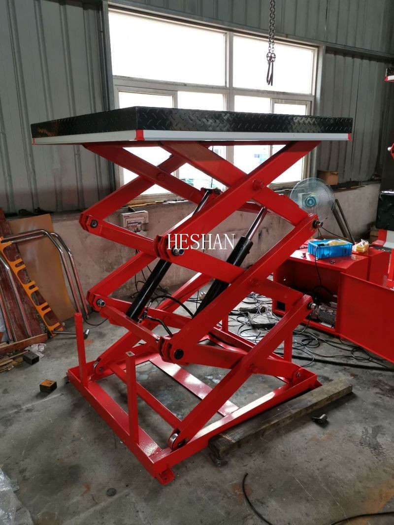 Lightweight Mechanical Scissor Lift Table 3000kg Movable Hydraulic Scissor Lift