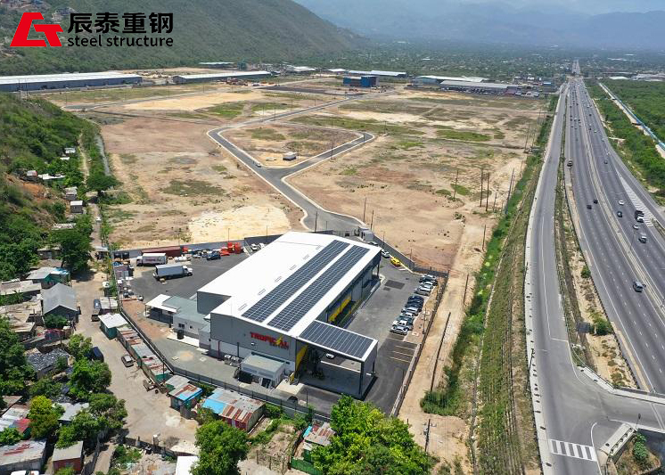Modern Steel Car Workshop Prefabricated Steel Structure Showroom