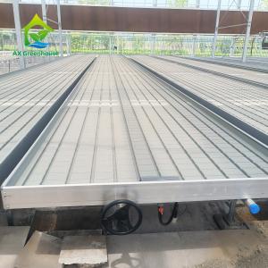 China Ebb And Flow Seedbed Greenhouse Rolling Benches Grow Table Indoor Farming wholesale