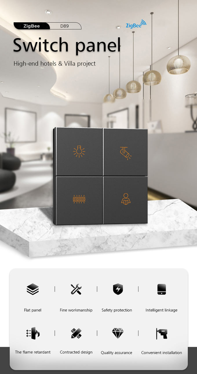 Smart Home / Villa / Hotel Tuya Zigbee Switch Scene Control Switch