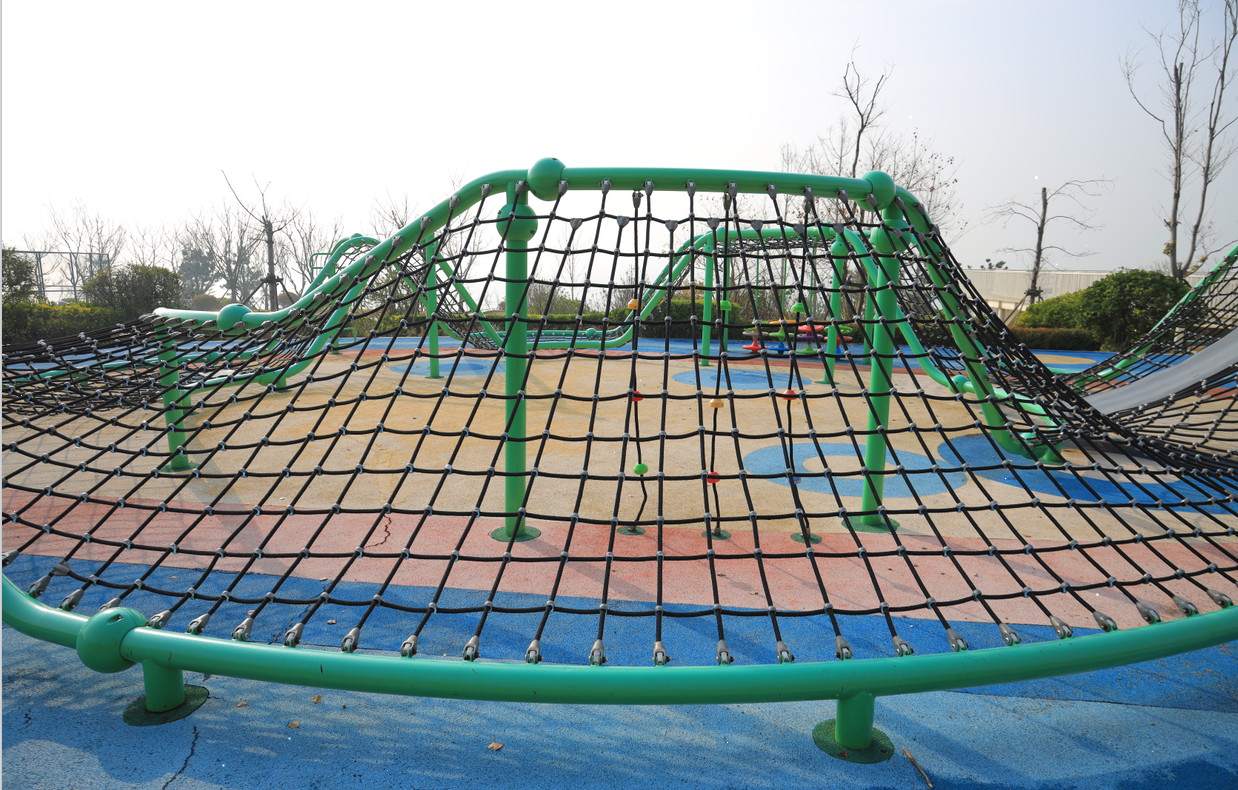 Combination Outdoor Playground Rope 16mm 6 Strand With Steel