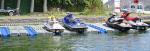 Plastic floating jet ski lift