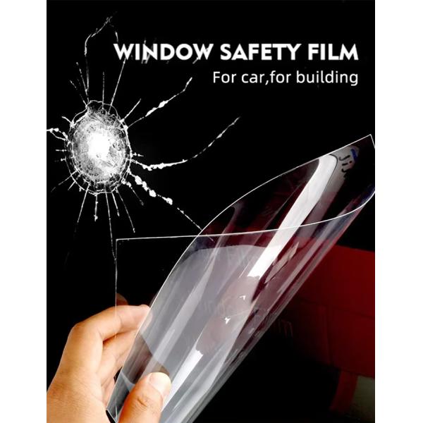 1.5m Shatter Proof Window Film UV Resistance Shatterproof Glass Film