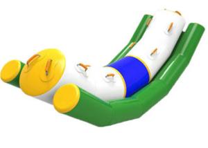 China Double Tubes Inflatable Water Toys , Water Seesaw Customized Design wholesale