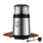 Herbs Grains Kitchen Espresso Machine Push-lid Stainless Steel Electric Grinding