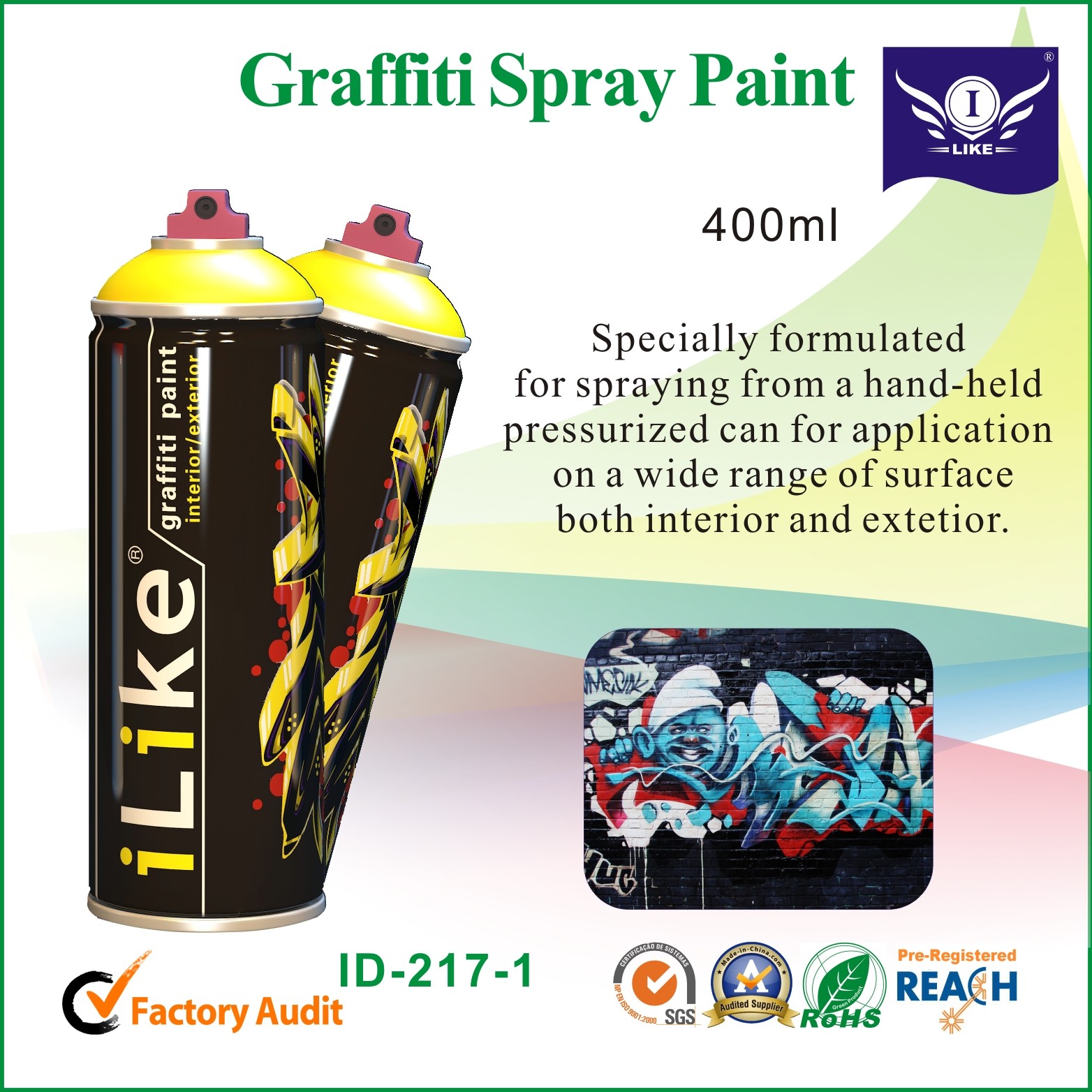 OEM 280g Multi Colors Ironlak Graffiti Spray Paints Art Spray Paint
