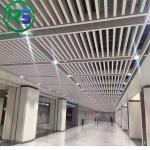 Environmental Friendly Linear Suspended Metal Ceiling 0.9mm White Aluminum